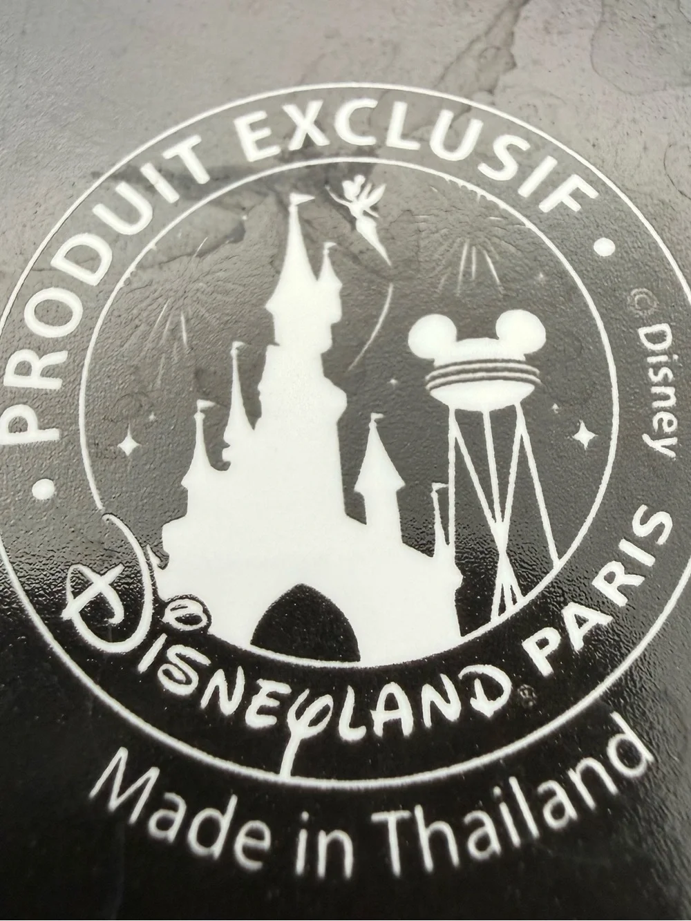 Disneyland Paris Large Mug Mickey & Minnie Eiffel Tower Embossed 3D Sparkle VGC